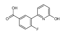 4-fluoro-3-(6-oxo-1H-pyridin-2-yl)benzoic acid结构式