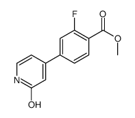 methyl 2-fluoro-4-(2-oxo-1H-pyridin-4-yl)benzoate结构式