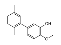 5-(2,5-dimethylphenyl)-2-methoxyphenol结构式