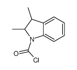 1H-Indole-1-carbonyl chloride, 2,3-dihydro-2,3-dimethyl- (9CI)结构式