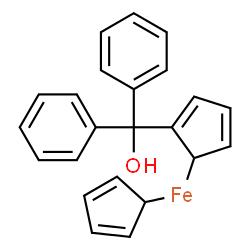 Ferrocene,(hydroxydiphenylmethyl)- structure