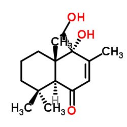 9α,11-Dihydroxydrim-7-en-6-one结构式