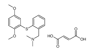 (E)-but-2-enedioic acid,1-[2-(2,5-dimethoxyphenyl)sulfanylphenyl]-N,N-dimethylmethanamine结构式