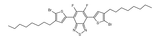4,7-Bis(5-bromo-4-octylthiophen-2-yl)-5,6-difluorobenzo[c][1,2,5] thiadiazole Structure