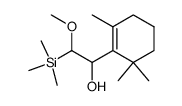 α-(methoxy(trimethylsilyl)methyl)-2,6,6,-trimethyl-1-cyclohexenemethanol Structure