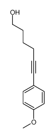 6-(4-methoxyphenyl)hex-5-yn-1-ol结构式