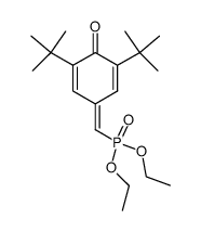 diethyl [(3,5-di-tert-butyl-4-oxocyclohexa-2,5-dien-1-ylidene)methyl]phosphonate结构式