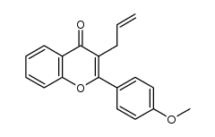 3-allyl-2-(4-methoxyphenyl)-4H-chromen-4-one结构式