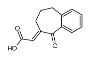 5-oxobenzocycloheptane-Δ6,α-acetic acid结构式