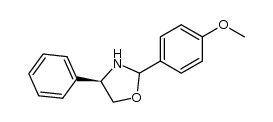 (4R)-2-(4-methoxyphenyl)-4-phenyloxazolidine结构式