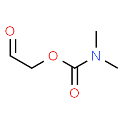 Carbamic acid, dimethyl-, 2-oxoethyl ester (9CI)结构式