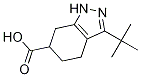 3-tert-butyl-4,5,6,7-tetrahydro-1H-indazol-6-carboxylic acid structure