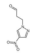 3-(4-nitro-1H-pyrazol-1-yl)propanal结构式