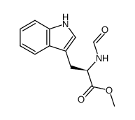 D-N-formyl tryptophan methyl ester结构式