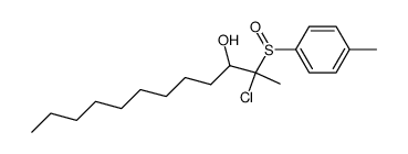 2-chloro-2-(p-tolylsulfinyl)dodecan-3-ol Structure