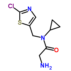 N-[(2-Chloro-1,3-thiazol-5-yl)methyl]-N-cyclopropylglycinamide Structure