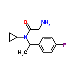 N-Cyclopropyl-N-[1-(4-fluorophenyl)ethyl]glycinamide结构式