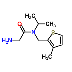 N-Isopropyl-N-[(3-methyl-2-thienyl)methyl]glycinamide Structure