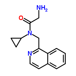 N-Cyclopropyl-N-(1-isoquinolinylmethyl)glycinamide Structure