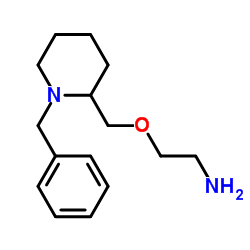 2-[(1-Benzyl-2-piperidinyl)methoxy]ethanamine Structure