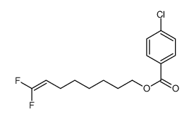 8,8-difluorooct-7-enyl 4-chlorobenzoate结构式