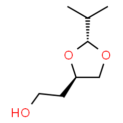 1,3-Dioxolane-4-ethanol,2-(1-methylethyl)-,trans-(9CI) structure