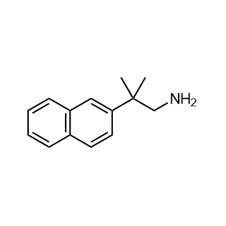 2-Methyl-2-(naphthalen-2-yl)propan-1-amine Structure