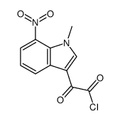 1-methyl-7-nitroindole-3-glyoxylyl chloride结构式
