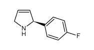 (S)-2-(4-fluorophenyl)-2,5-dihydro-1H-pyrrole结构式