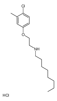 N-[2-(4-chloro-3-methylphenoxy)ethyl]octan-1-amine,hydrochloride Structure
