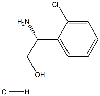 (2R)-2-AMINO-2-(2-CHLOROPHENYL)ETHAN-1-OL HYDROCHLORIDE结构式