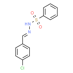 N'-[(4-CHLOROPHENYL)METHYLENE]BENZENESULFONOHYDRAZIDE Structure