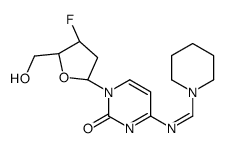 1-[(2R,4S,5R)-4-fluoro-5-(hydroxymethyl)oxolan-2-yl]-4-(piperidin-1-ylmethylideneamino)pyrimidin-2-one Structure