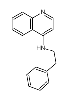 4-Quinolinamine,N-(2-phenylethyl)-结构式
