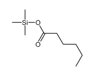 Hexanoic acid trimethylsilyl ester Structure