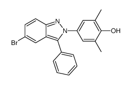 4-(5-bromo-3-phenyl-2H-indazol-2-yl)-2,6-dimethylphenol Structure
