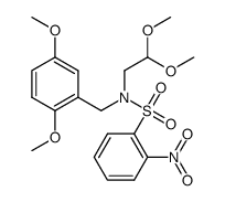 N-(2,5-dimethoxybenzyl)-N-(2,2-dimethoxyethyl)-2-nitrobenzenesulfonamide Structure