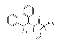 (S)-2-amino-N-((1S,2S)-2-hydroxy-1,2-diphenylethyl)-N,2-dimethylpent-4-enamide Structure