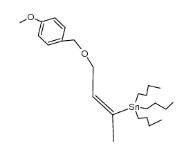 (2Z)-3-tributylstannyl-1-(p-methoxybenzyloxy)but-2-ene Structure