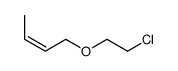 1-(2-chloroethoxy)but-2-ene结构式