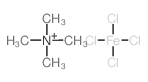 Methanaminium, N,N,N-trimethyl-, (T-4)-tetrachloroferrate(2-) (2:1) Structure