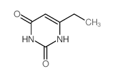 2,4(1H,3H)-Pyrimidinedione,6-ethyl- Structure
