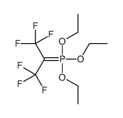 triethoxy(1,1,1,3,3,3-hexafluoropropan-2-ylidene)-λ5-phosphane结构式