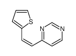 4-(2-thiophen-2-ylethenyl)pyrimidine Structure