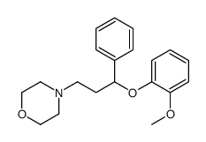 4-[3-(2-methoxyphenoxy)-3-phenylpropyl]morpholine结构式