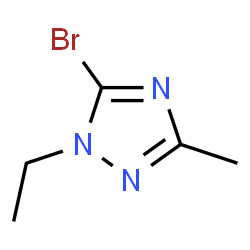 5-Bromo-1-ethyl-3-methyl-1H-1,2,4-triazole结构式