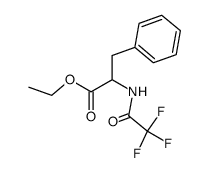 ethyl N-(trifluoroacetyl)-2-amino-3-phenylpropanoate结构式