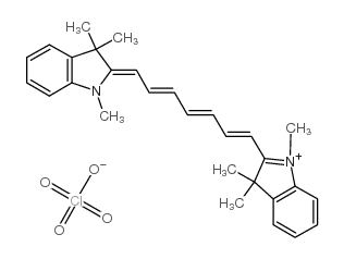 1,1',3,3,3',3'-hexamethylindotricarbocyanine perchlorate Structure