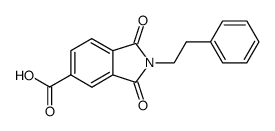 1,3-dioxo-2-phenethyl-2,3-dihydro-1h-isoindole-5-carboxylic acid picture