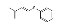(E) 3-methyl-1,3-butadienyl phenyl sulfide结构式